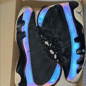 Jordan Sneakers Black and Iridescent
